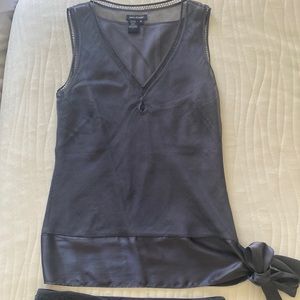 Graphite blue Chaiffon silk set